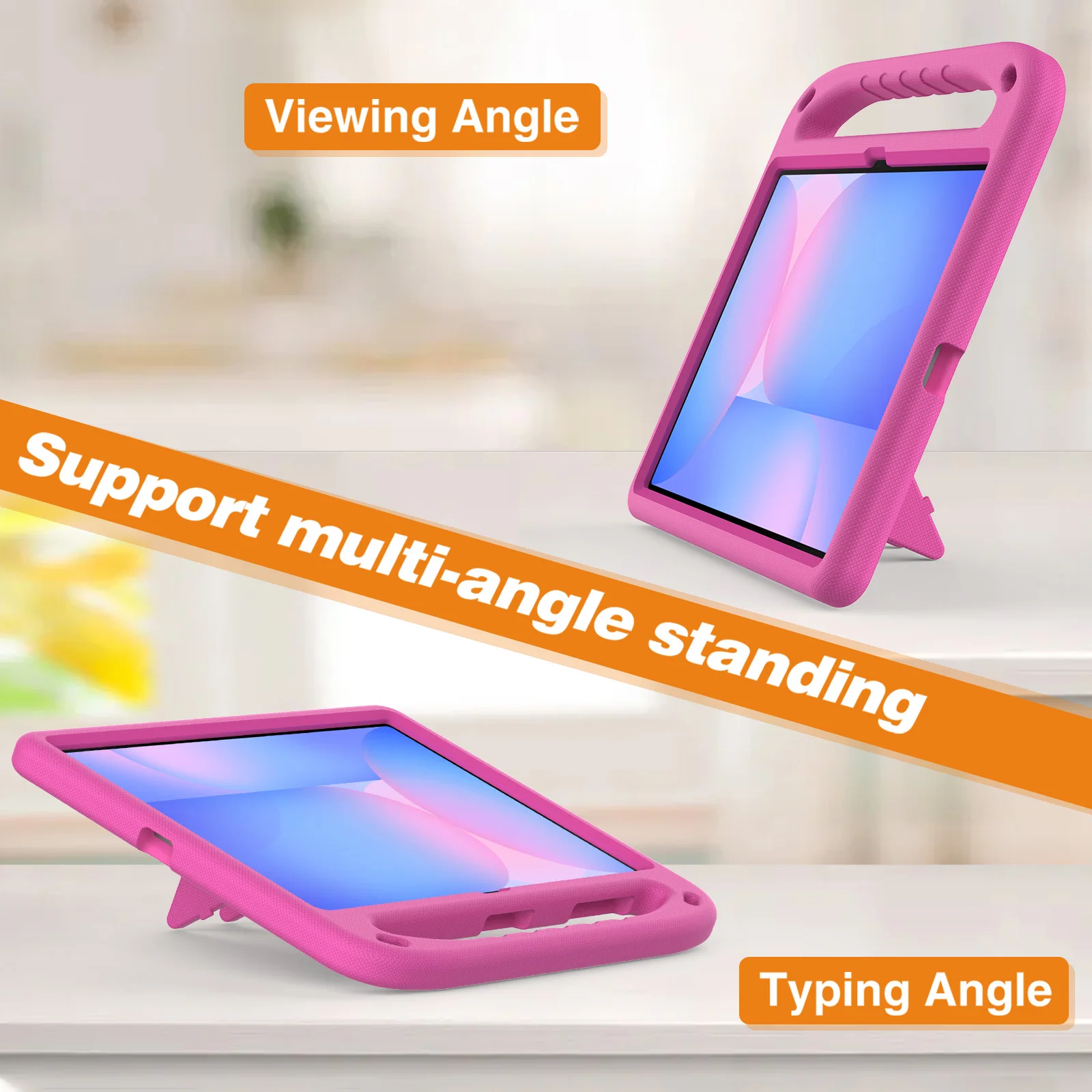 Funda EVA para Samsung Galaxy Tab S10 FE Plus 2025, 13,1 pulgadas, SM-X620 SM-X626B, a prueba de golpes, protección de cuerpo completo, funda con soporte, mango para niños - imagen 2