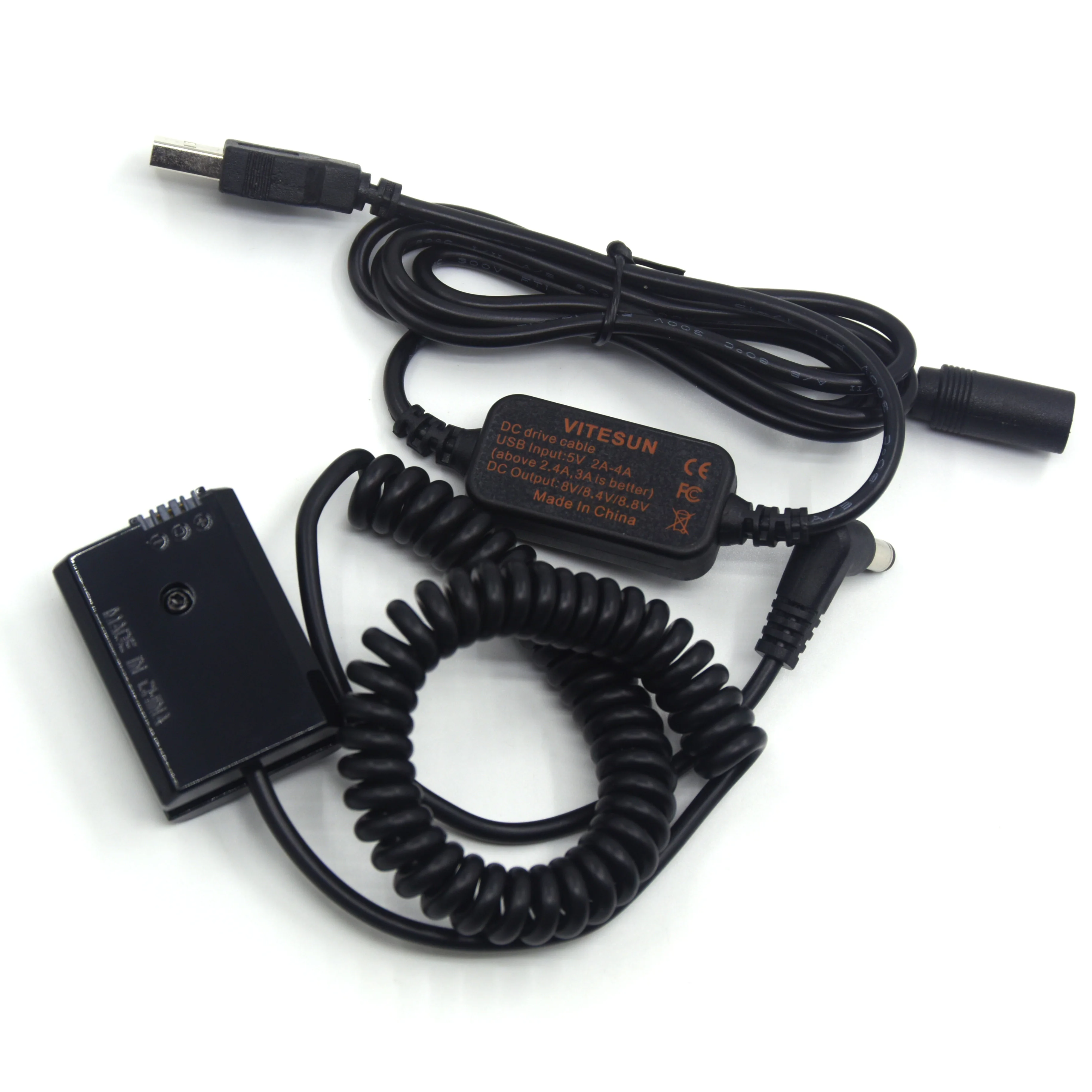 NP FW50 batería simulada AC-PW20 Cable USB DC para Sony ZV-E10 RX10 A7II A7RII A7M2 A5000 A6300 A6000 A6500 A7000 A33 A55 A37 NEX-F3 - imagen 5