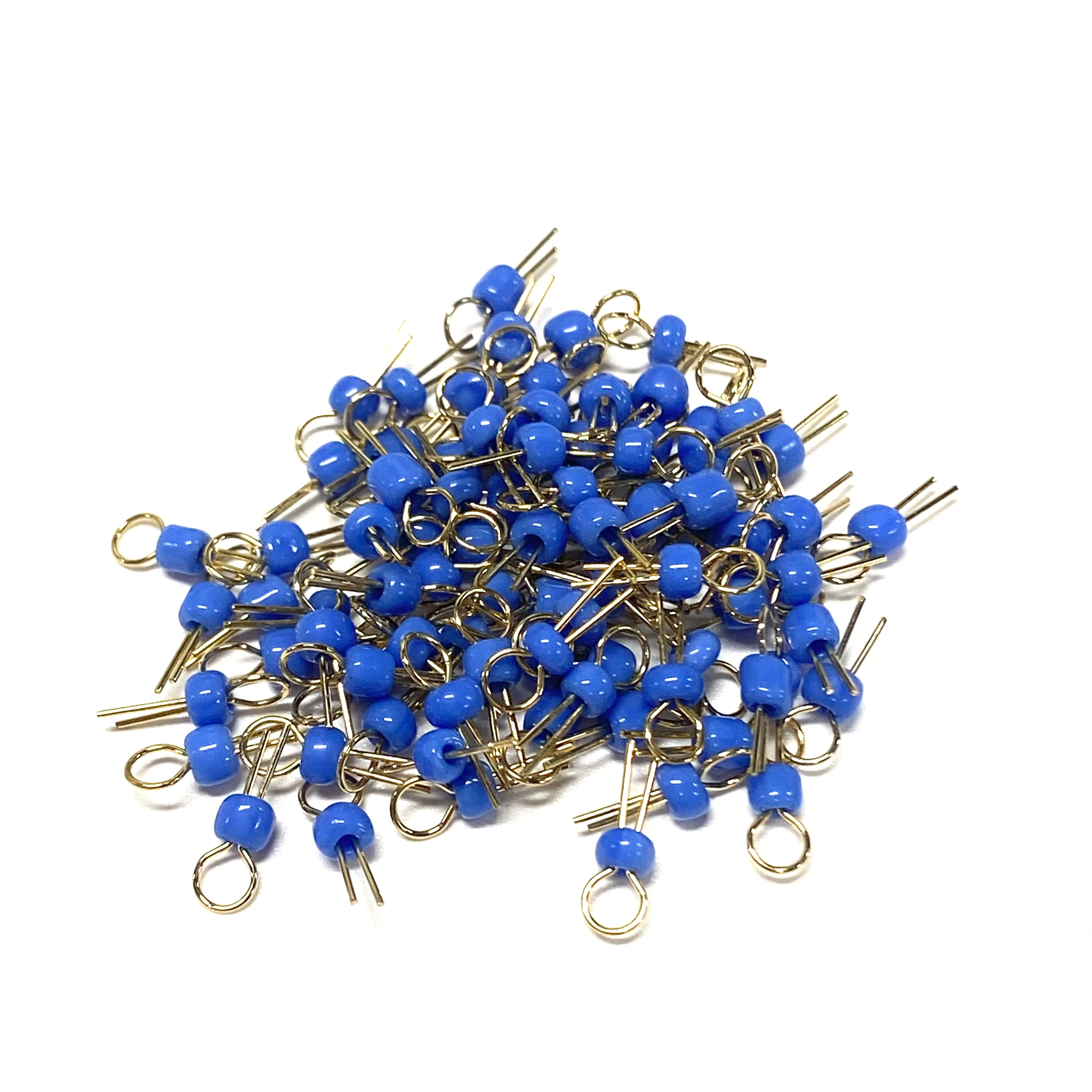 100 pcs/Lot PCB Test Point THM Bead Gold Plated Ceramic Test Loop Board Test Pin Resist High Temperature Loop Terminals - imagen 4