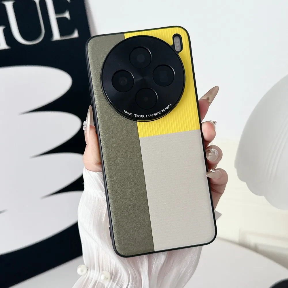 Para VIVO X200 Pro funda de lujo de cuero PU funda protectora trasera de piel de moda para VIVO X200 Pro Mini X200Pro carcasa de teléfono - imagen 4