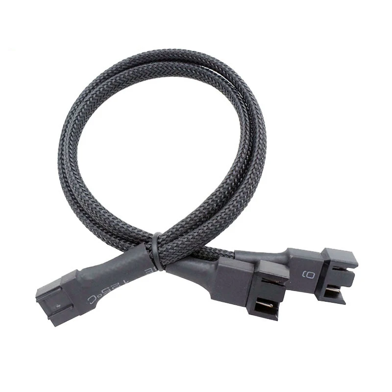 Nuevo divisor de ventilador PWM, Cable adaptador de 1/2/3/4 pines, 1 divisor de ventilador de CPU de ordenador, Cable de alimentación de extensión de ventilador de PC - imagen 2