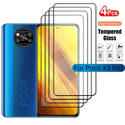 Poco X3 Pro Protector de pantalla Vidrio templado 9H adhesivo completo