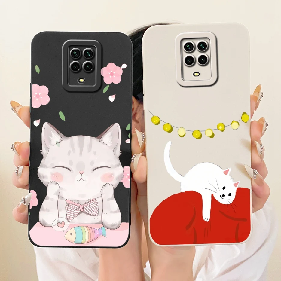 Para Xiaomi Redmi Note 9 Pro Max funda Note 9S lindo gato funda de dibujos animados a prueba de golpes funda de teléfono para Redmi Note 9 Pro Note9 S bolsas suaves - imagen 4