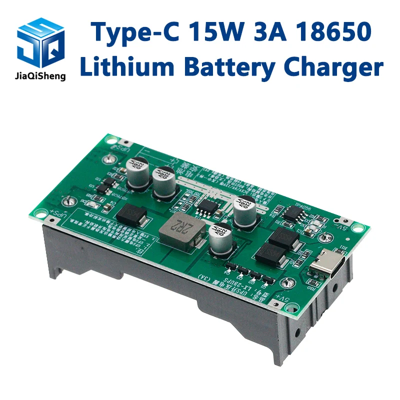 Cargador de batería de litio tipo C, 15W, 3A, 18650, módulo de refuerzo de carga rápida, fuente de alimentación/convertidor, 5V, 9V, 12V, DC-DC