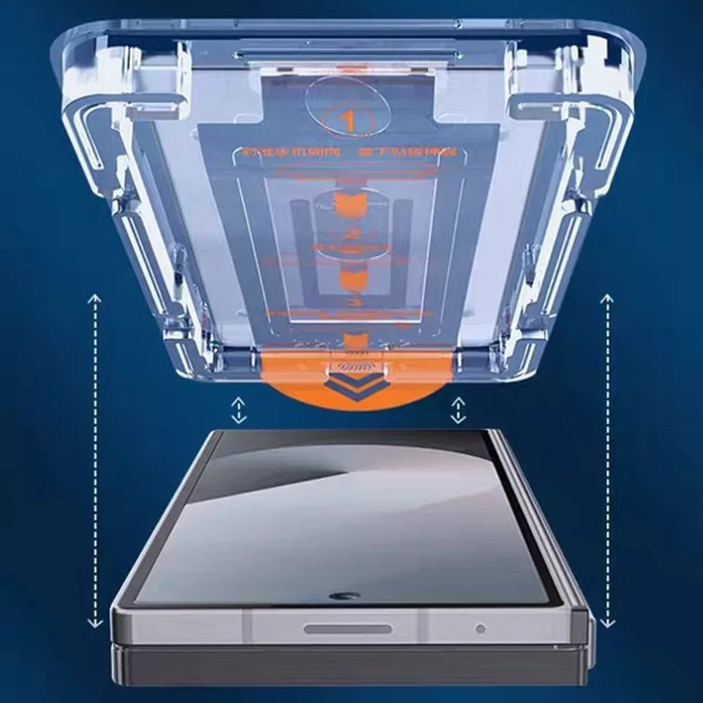 6in1 Easy Install Tempered Glass for Samsung Galaxy Z Fold 7 Screen Protectors with Metal Lens Film Anti-Scratch Protective Film - imagen 4