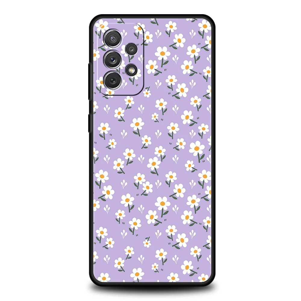 Funda de teléfono para Samsung A15 A13 A35 A55 A51 A71 A41 A31 A03S A05 A17 A23 A25 A33 A53 A73 5G A07 4G, funda con estampado con dibujo de Margarita - imagen 5