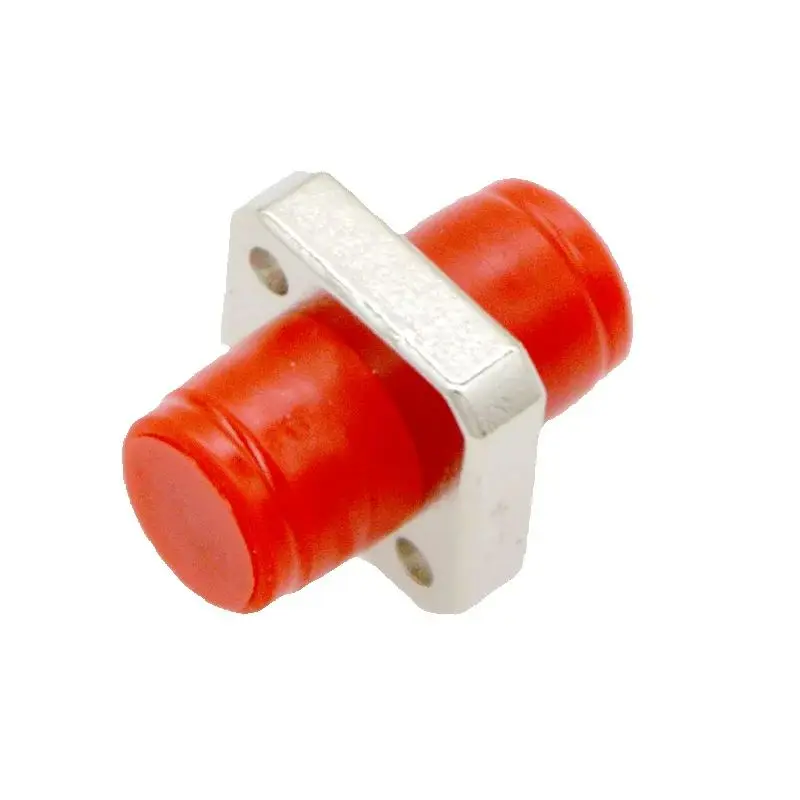 Adaptador de fibra óptica de 10 piezas, conector FC/PC FC/APC, acoplador de brida de transferencia de aleación de Zinc integrado cuadrado