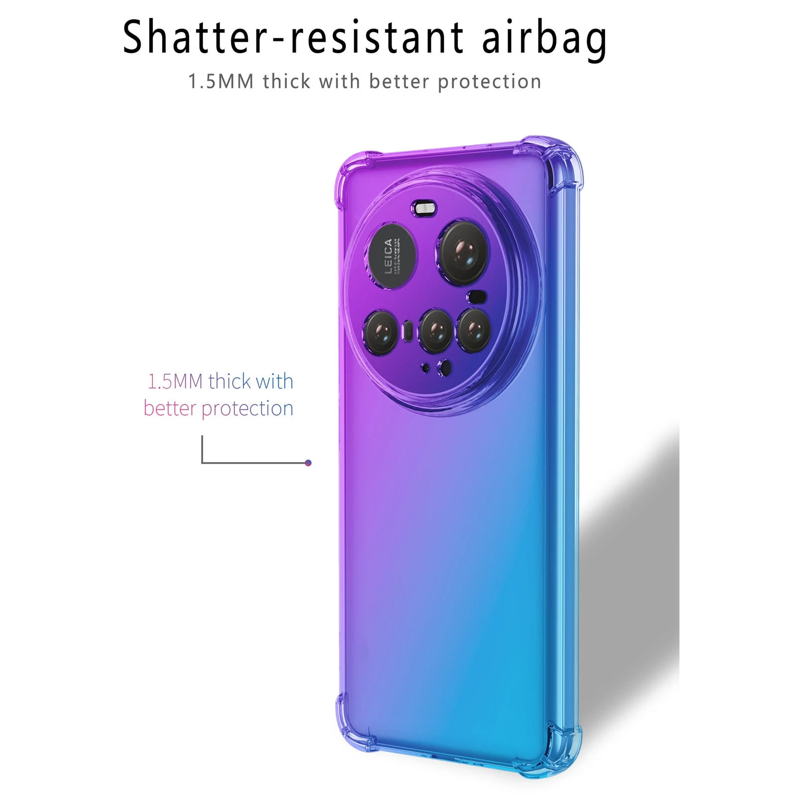 Funda de TPU con gradiente a prueba de golpes de cuatro esquinas para Xiaomi 15 Ultra 5G 2025, funda protectora, Fundas Coque Capa - imagen 5