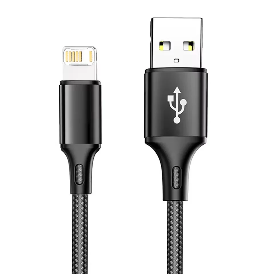 Cable USB 3A para iPhone 14 13 12 11 Pro Max X XR 6s 7 8 Plus 0,25 m 2m 3m Cable de carga rápida para teléfono móvil Cable de cargador de datos