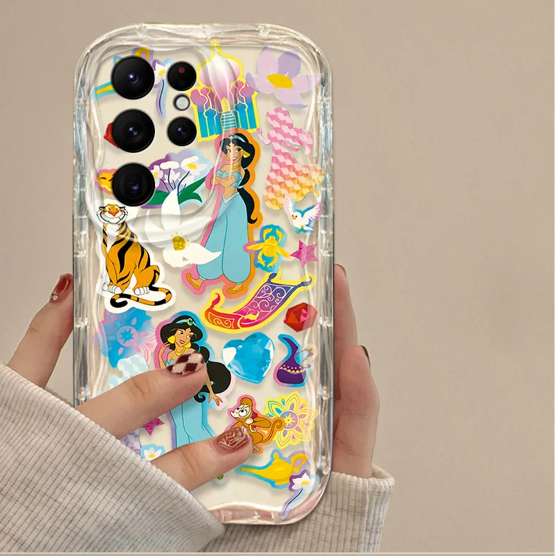 Funda Disney Princess Ariel 3D Wave para Samsung Galaxy S24 Ultra S23 S22 Plus S21 S20 FE A25 A55 A35 A15 A16 A05 A05S A06 - imagen 4