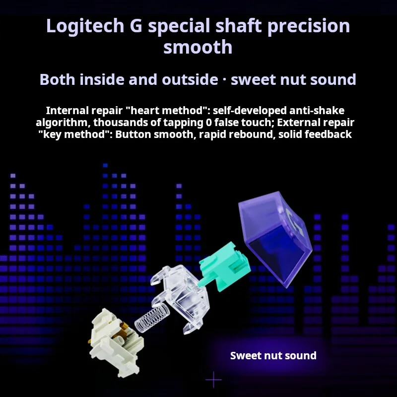 Teclado mecánico para juegos Logitech G316X, con cable, 8K RGB, intercambiable en caliente, personalizable, diseño ergonómico de 98 teclas, interruptor L, blanco - imagen 3