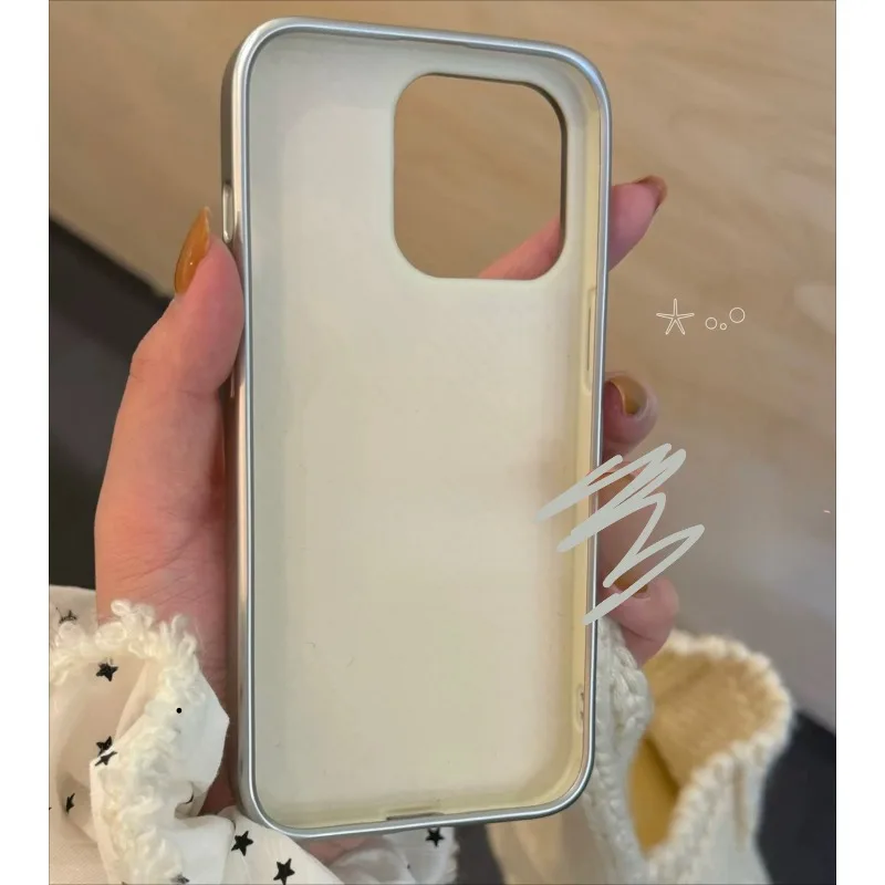 Funda de teléfono ins con estampado de estrellas coloridas, funda de teléfono epoxi con borde negro, funda de teléfono anticaída de TPU para iPhone XR/11/12/13/14/15/16/17 Pro Max - imagen 3