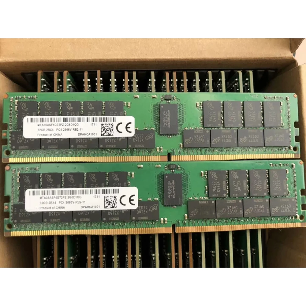 1 Uds 32G PC4-2666V memoria MTA36ASF4G72PZ-2G6D1QG 32GB 2RX4 2666 DDR4 - imagen 5