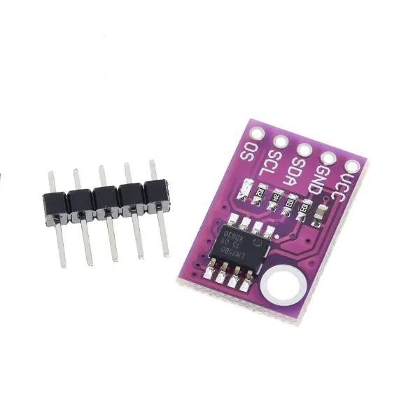 Sensor de temperatura LM75, interfaz I2C de alta velocidad, módulo de placa de desarrollo de alta precisión LM75A - imagen 3