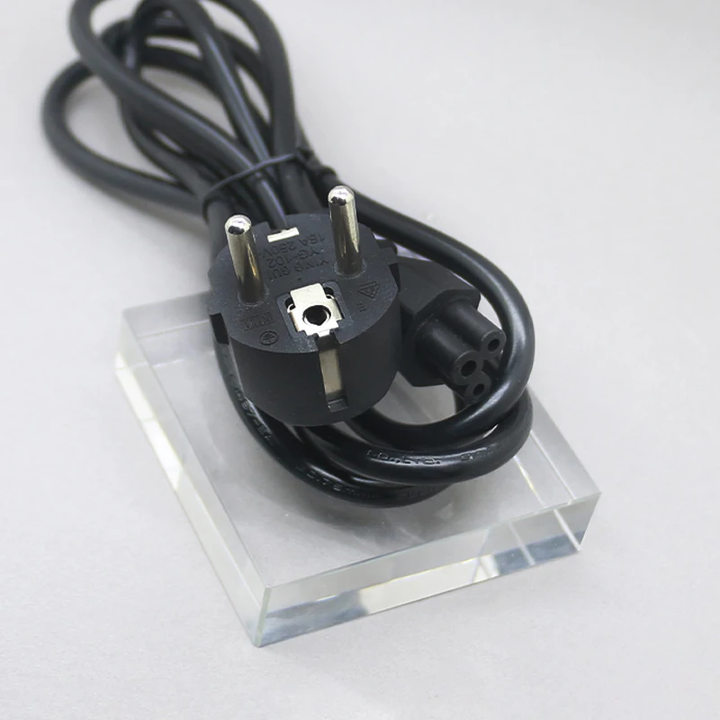 Cable de alimentación de la UE, Cable de extensión de alimentación Euro IEC C5, Cable de alimentación de CA para ordenador portátil de 1,5 m para impresora de TV HP, Lenovo, Notebook, LG - imagen 2