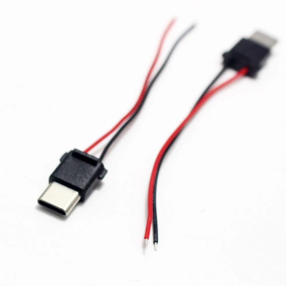 Conector macho USB IOS tipo soldadura de 2 pines para iphone tipo C con conector de placa de chip, piezas adaptador de cable de enchufe de línea de carga DIY, 2/5 Uds. - imagen 3