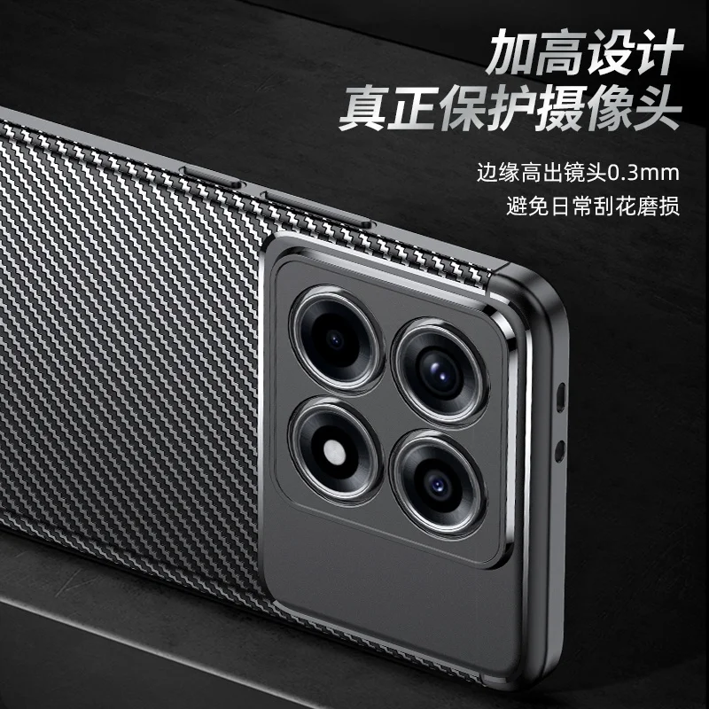 Para Xiaomi 14T Pro funda Xiaomi Mi 14T Pro Capas silicona a prueba de golpes teléfono parachoques trasero cubierta suave para Xiaomi 14T Pro Fundas - imagen 4