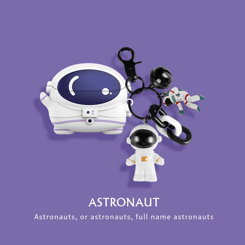 Para JBL TUNE FLEX 2 funda 3D dibujos animados astronauta lindo llavero colgante JBL TUNE FLEX carcasa protectora a prueba de golpes funda suave - imagen 4