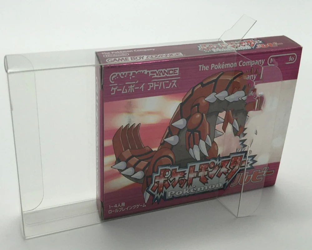 Protector de caja transparente para Nintendo GAME BOY ADVANCE/GBA, caja de almacenamiento TEP, estuche de exhibición transparente