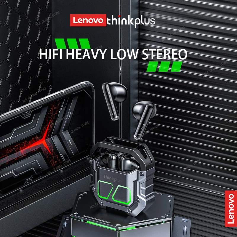 Lenovo XT81 auriculares Bluetooth inalámbricos auriculares para jugadores impermeables Tws cancelación de ruido con micrófono auriculares deportivos - imagen 3