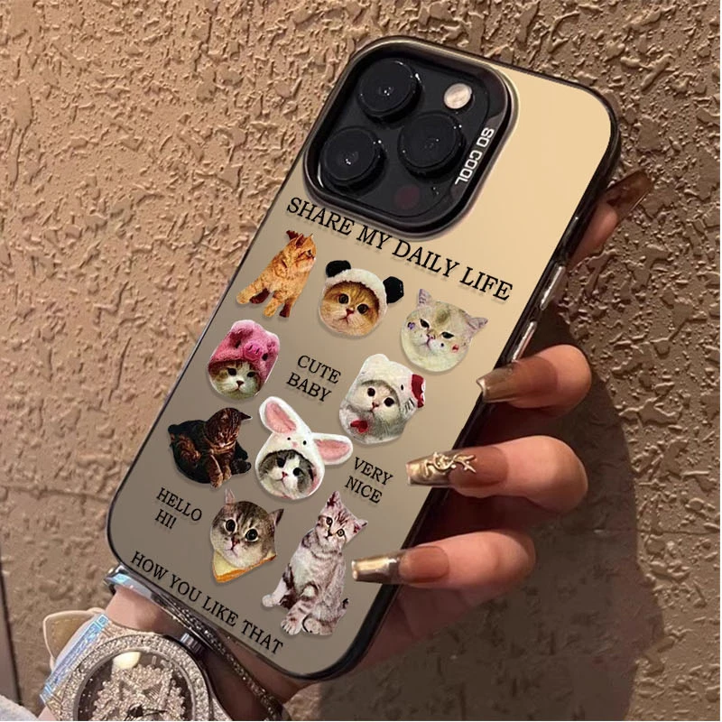 Funda de teléfono con diseño de perro y gato divertido para Samsung Galaxy A55 A35 A25 A15 A05 A05S 5G A54 A34 A24 A14 A53 A33 A13 A23 A32 A52 A52S - imagen 3