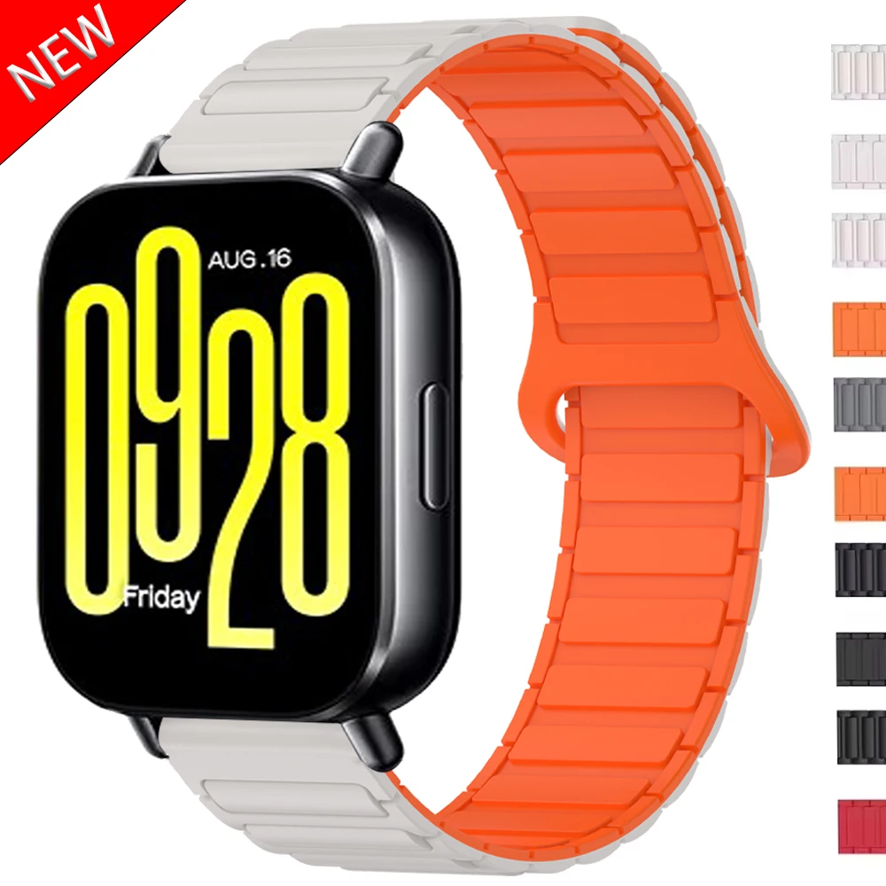 Correa de silicona de 22mm para Xiaomi Redmi Watch 5 Active Lite, pulsera de repuesto magnética ajustable para Mi Watch 2 pro S4 Correa - imagen 2