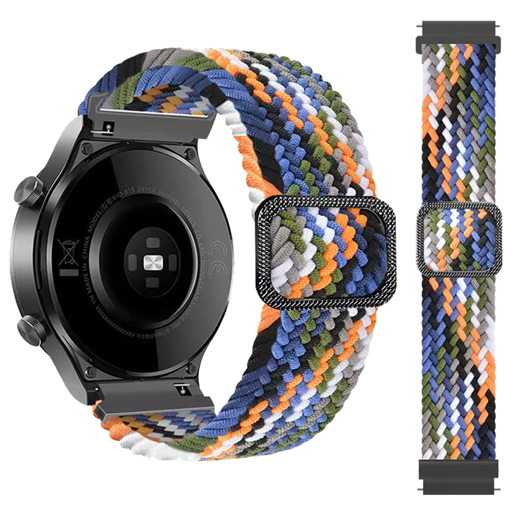 Correa de bucle de nailon para TicWatch Pro 3, bandas trenzadas ultraelásticas para TicWatch GPS/GTH/Pro X/GTW/E2/S2/E3, 20mm y 22mm - imagen 2