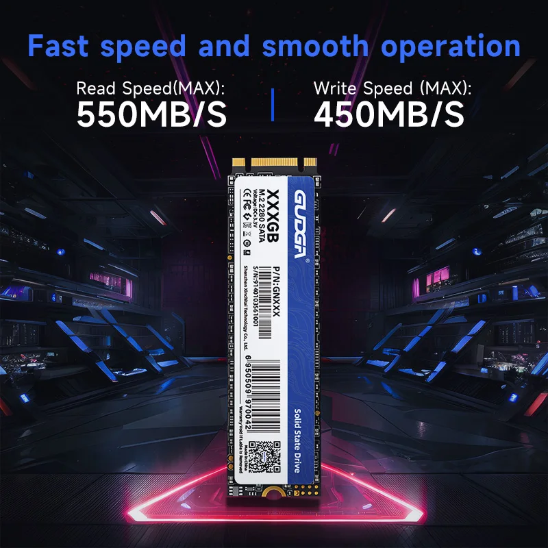 GUDGA SSD M.2 SATA 2280 – Disco Interno PC y Portátil - imagen 4