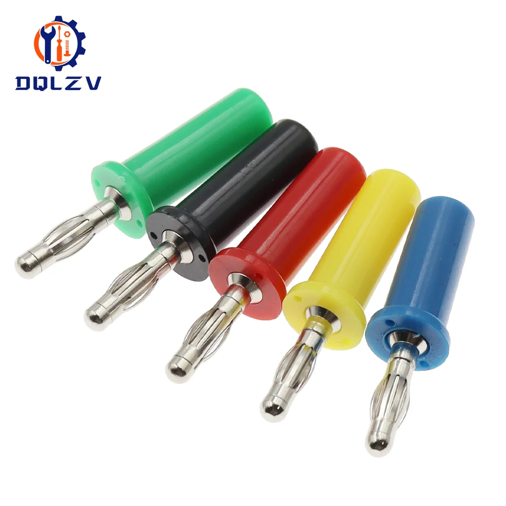 10 Uds 4MM conector Banana Audio altavoz amplificador Cable alimentación tornillo Jack