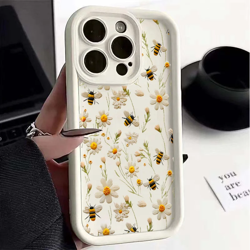 Funda para Realme 15 14 Pro 5G C71 C75 C53 C55 C63 C12 C20 C12 C21 11 12 13 Plus Funda de silicona con flores pequeñas - imagen 4