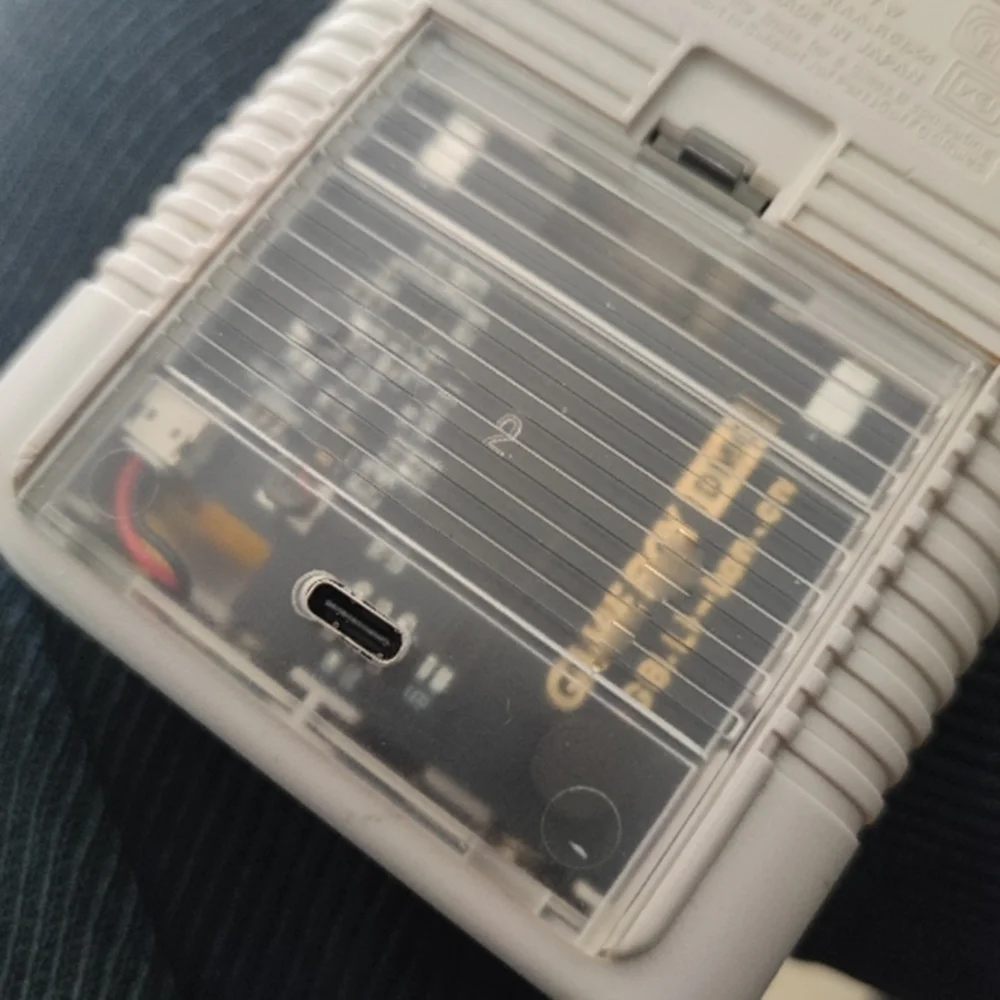 Batería de litio recargable de 2500mAh para módulo de carga GameBoy DMG GB compatible con alto brillo