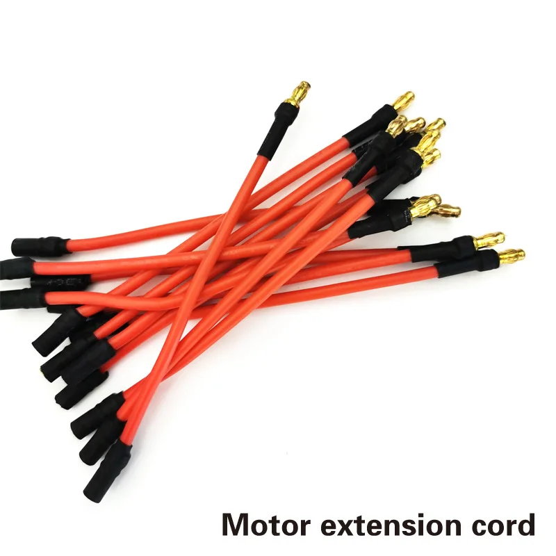 Cable de silicona para control remoto, controlador electrónico de velocidad, Motor ESC, 10/25cm, conector Banana de 3,5mm, cables de cableado, 5 unidades por juego