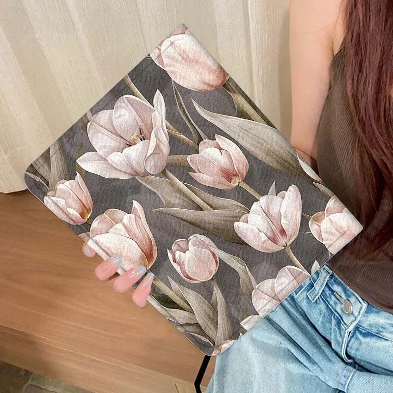 Flor moda tulipán para Lenovo Pad Tab Legion Xiaoxin Y900 Y700 K10 M10 P11 3. a generación Pro GT Plus funda para tableta - imagen 5