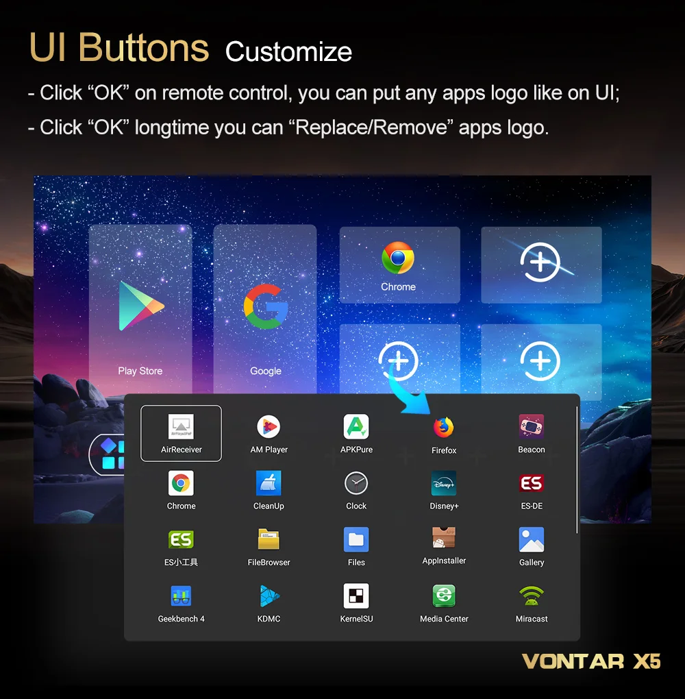 VONTAR X5 Android 14 TV Box Amlogic S905X5M(S905A) 4GB 128GB 32GB 64GB 1000M Wifi6 4K AV1 Google Play reproductor multimedia decodificador - imagen 5
