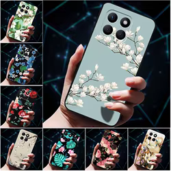 Para Honor X8c X8B X6B 4G funda X5B Plus x6A X8A X8 5G 4G parachoques de silicona suave 3D flores en relieve fundas de teléfono para Honor X8C