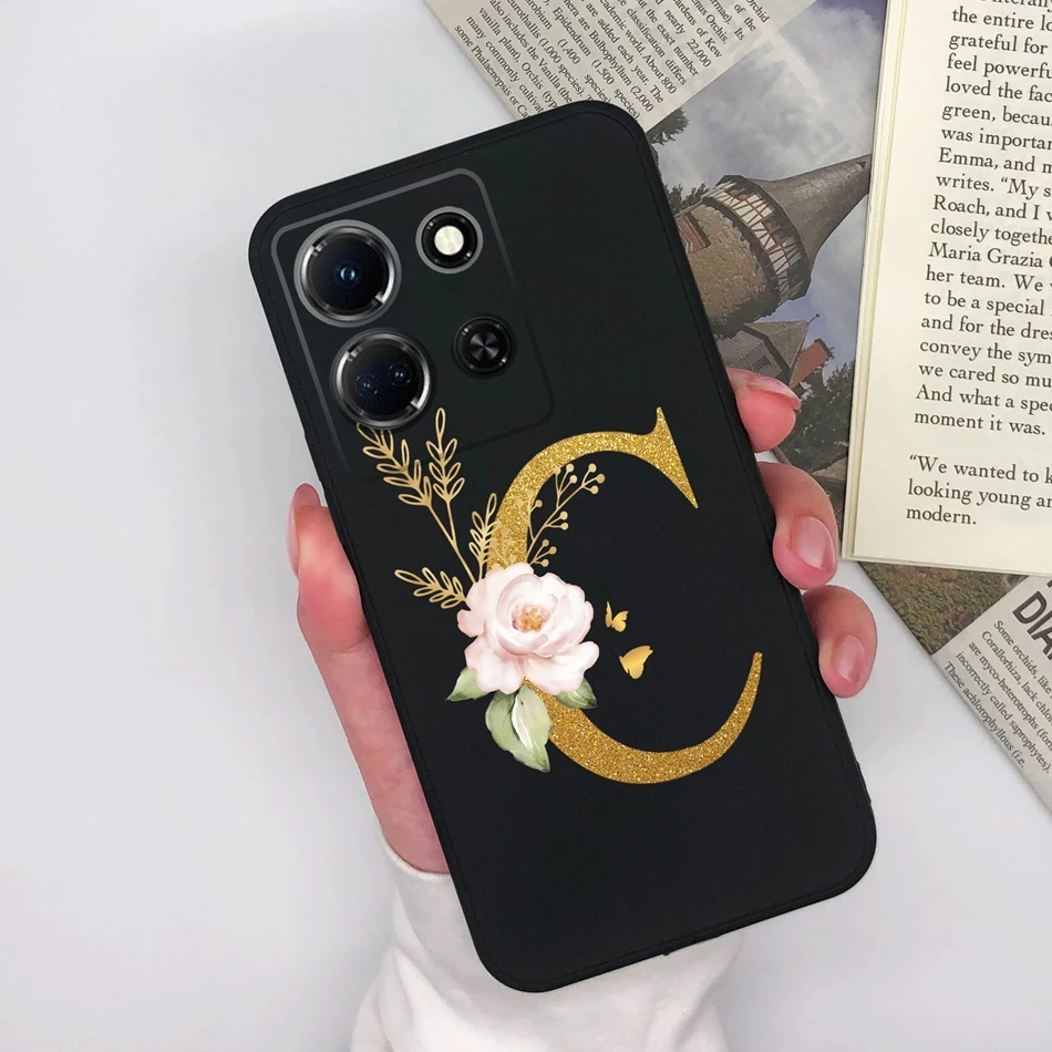 Funda de silicona antideslizante para Infinix Note 30 Pro 30i, carcasa con nombre de 26 letras, mate, para Infinix Note 30 30Pro 30 i - imagen 3