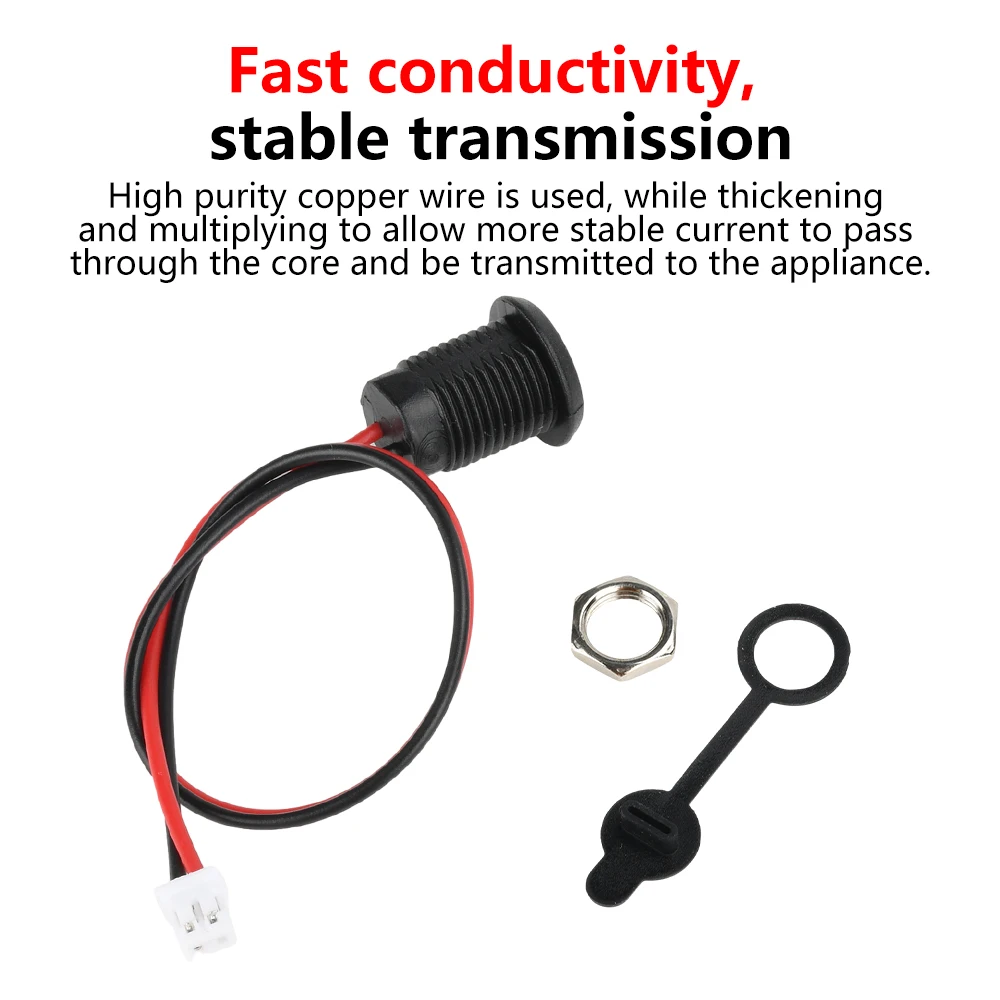 Type C connector Vrouwelijke connector met externe draad PH2.0 vrouwelijke kop TPC waterdichte snelle oplaadpoort met hoge stroomsterkte - imagen 2