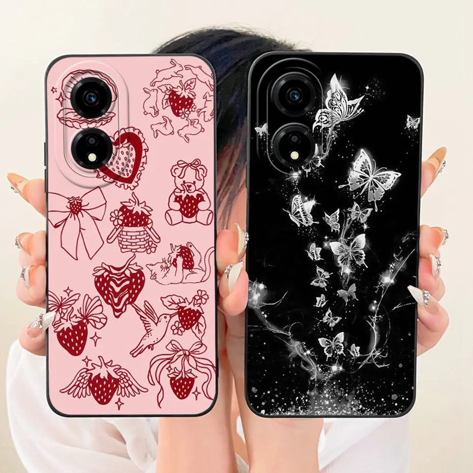 Funda de teléfono con estampado bonito para Honor X5 Plus, fundas de silicona suave a prueba de golpes para Honor X5 X 5 X5Plus 4G, parachoques