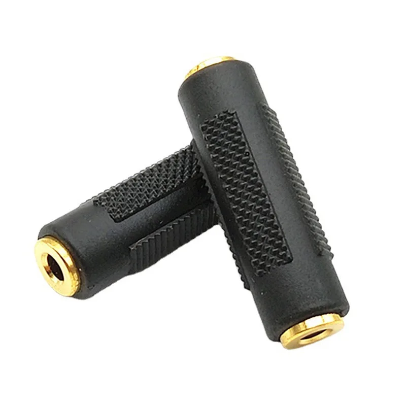 Adaptador hembra a hembra de 3,5mm para madre, Audio estéreo doble chapado en oro, cabeza recta hembra a hembra 3,5 - imagen 4