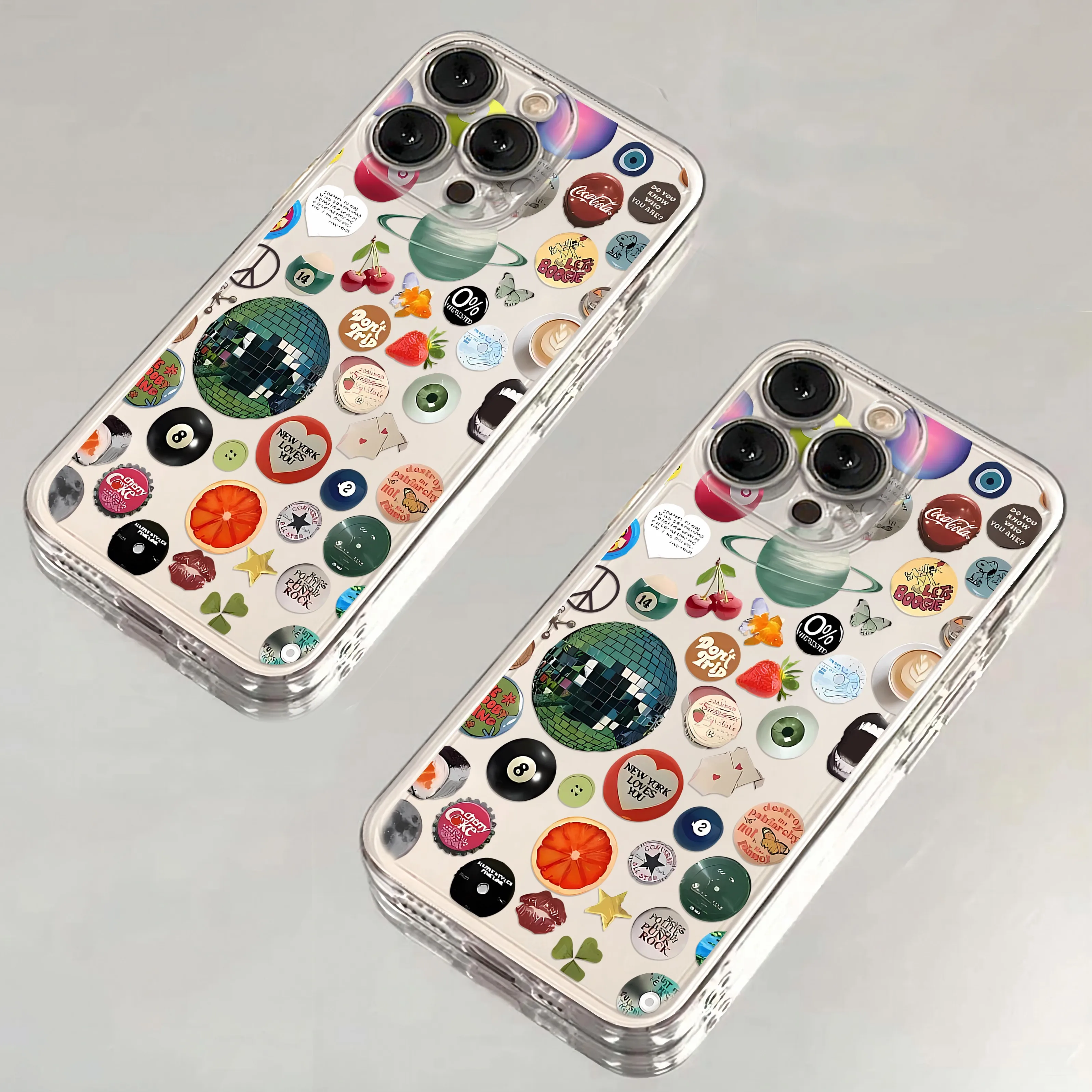 Funda de teléfono estética con círculo redondo Vintage de los años 70 para iPhone 16 15 14 13 12 11 Mini Pro Max X XR XSMax 7 8 Plus SE20 - imagen 2