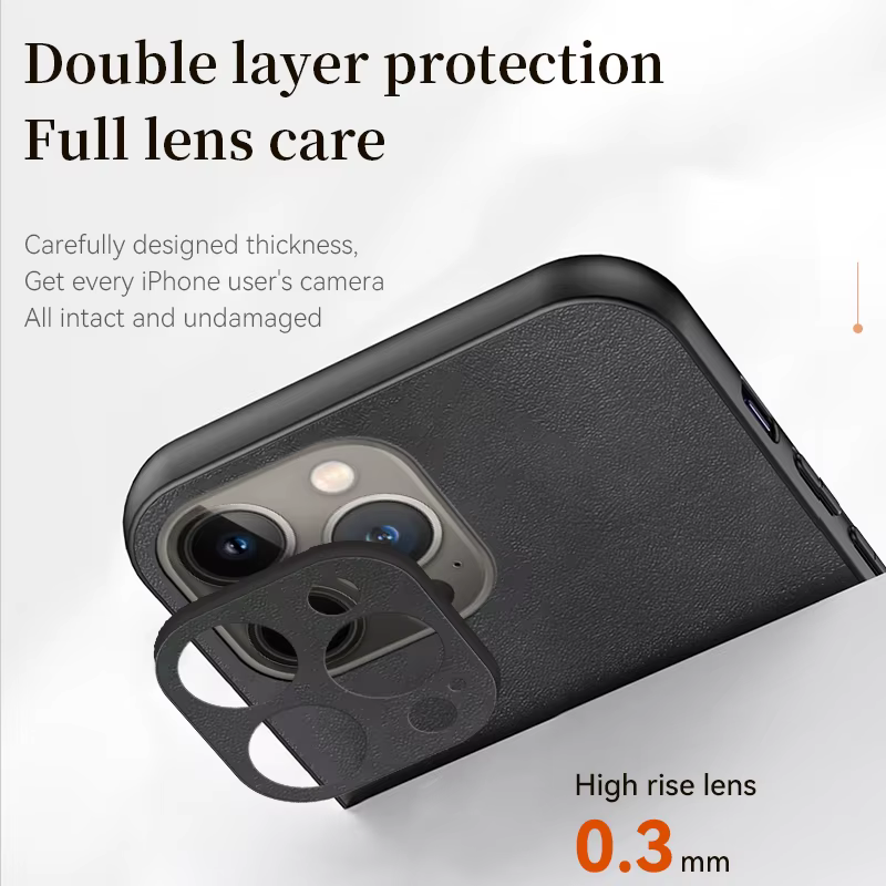 Funda Cuero Magsafe iPhone 15 14 13 - Piel Oveja Vintage Antigolpes - imagen 3