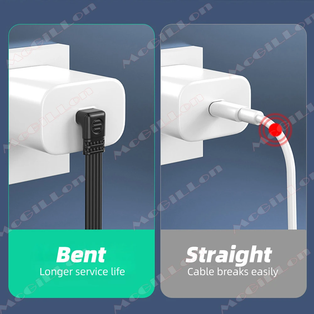 Cable de extensión USB C de 90 grados macho a hembra tipo C a tipo C 480Mbps 45W Cable de datos extensor de carga rápida para Samsung Xiaomi - imagen 4