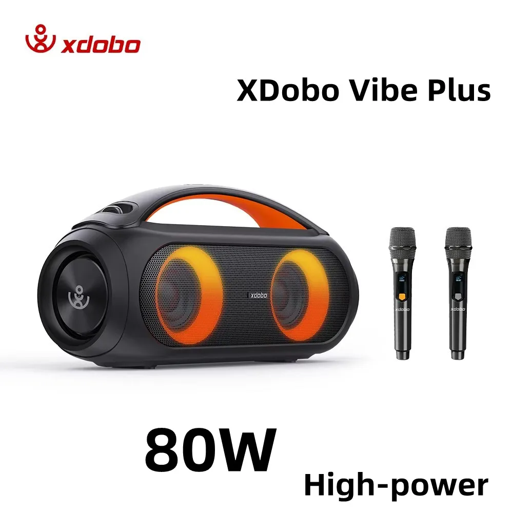 XDobo Vibe Plus 80W Altavoz Bluetooth inalámbrico portátil de alta potencia subwoofer RGB sonido envolvente estéreo TWS altavoz de karaoke para fiesta - imagen 4