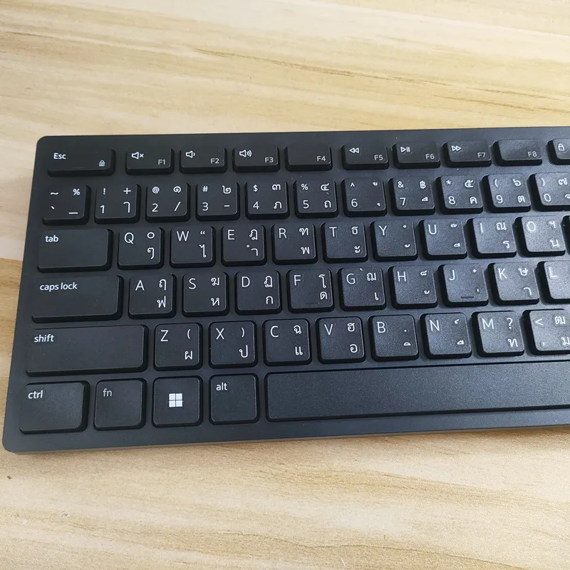 Juego de teclado y ratón inalámbricos con diseño tailandés para ordenador portátil de oficina de escritorio Dell KM5221 - imagen 2