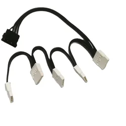 Cable Alimentación Molex a SATA 18AWG para Discos HDD SSD PC Servidor