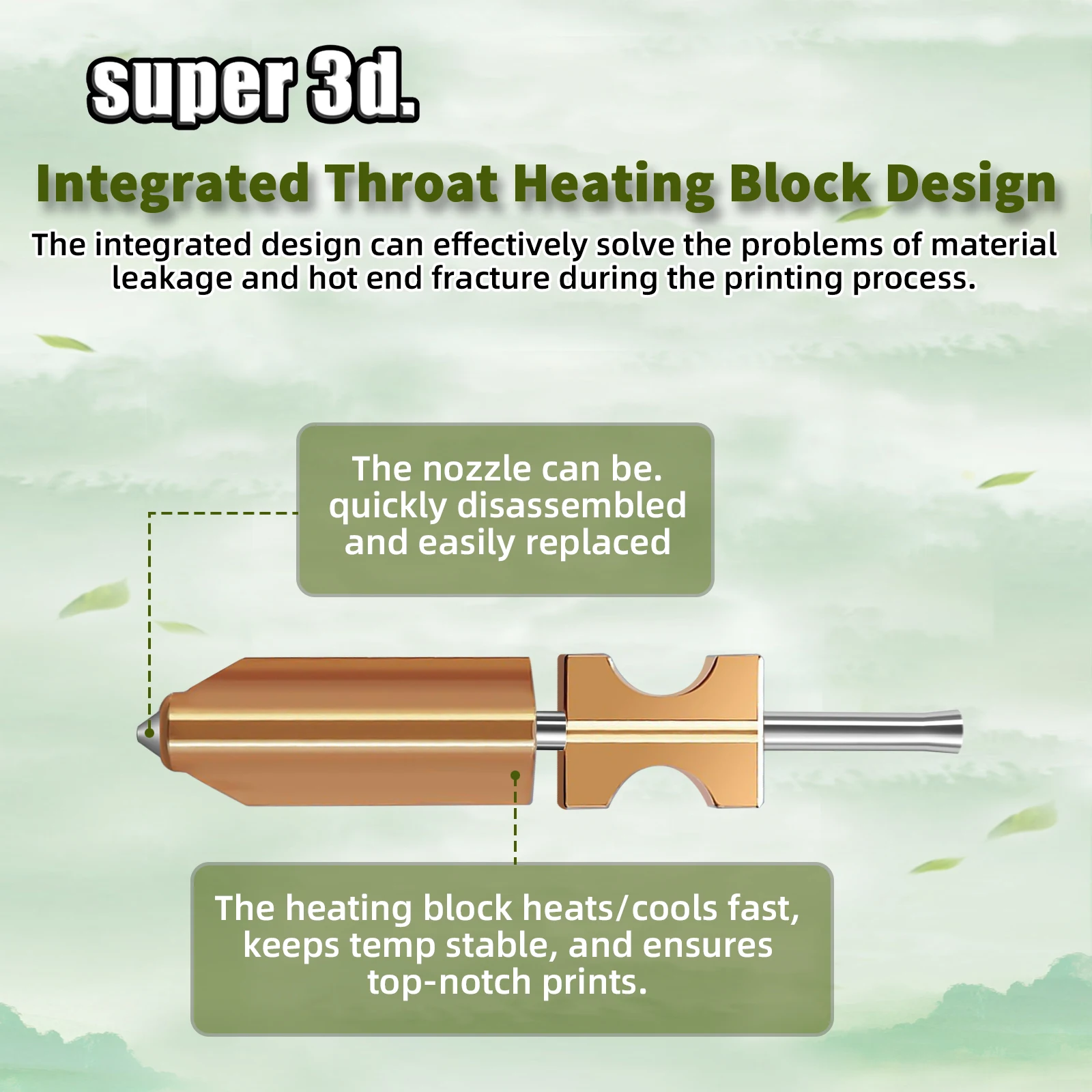 Nuevo para FlashForge Ad5x boquilla endurecida 0,4 0,6mm publicidad Ad5x extrusora Flashforge Ad5x Hotend piezas de accesorios de impresora 3d - imagen 5