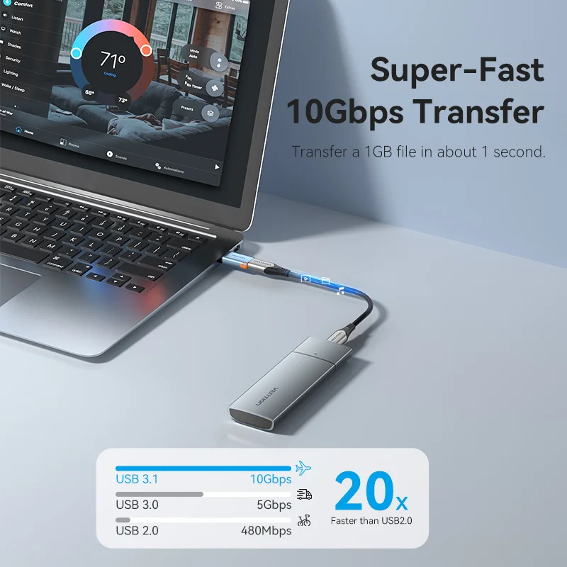 Adaptador USB-C OTG Macho a Hembra para Smartphone y PC - imagen 2