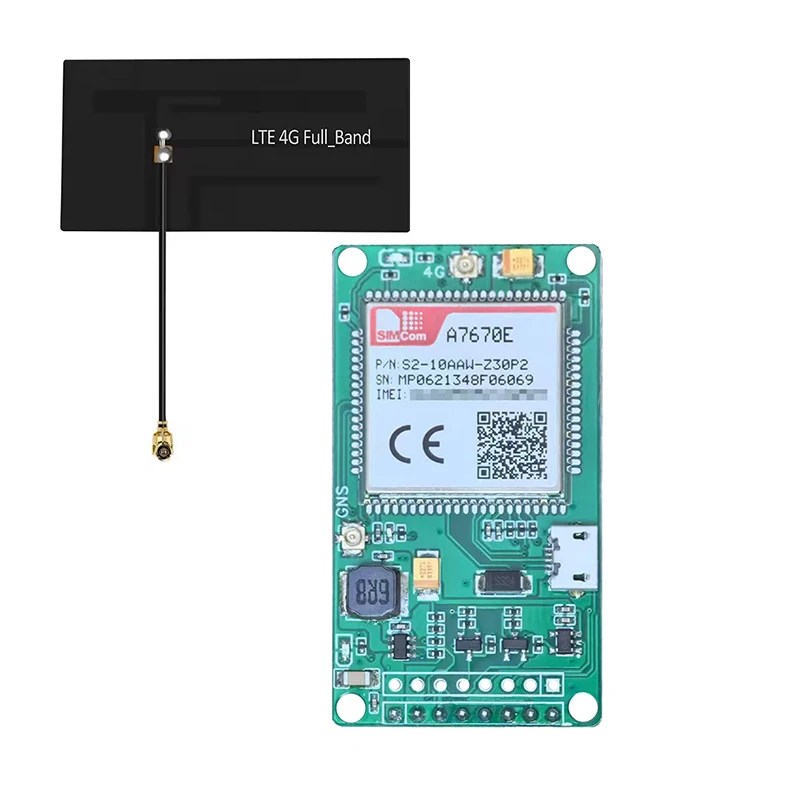 SIMCOM-placa base de desarrollo con GPS, módulo GSM, 4G, Cat 1, A7670E-FASE, puerto serie TTL, USB, A7670E, A7670E-LASE - imagen 4