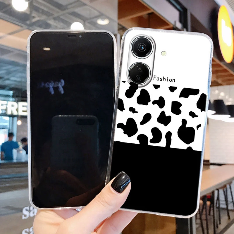 Para Poco C65 funda bonita y divertida Trippy sonrisa cara suave silicona transparente cubierta parachoques para Poco C65 PocoC65 6,74 "Fundas Shell - imagen 3