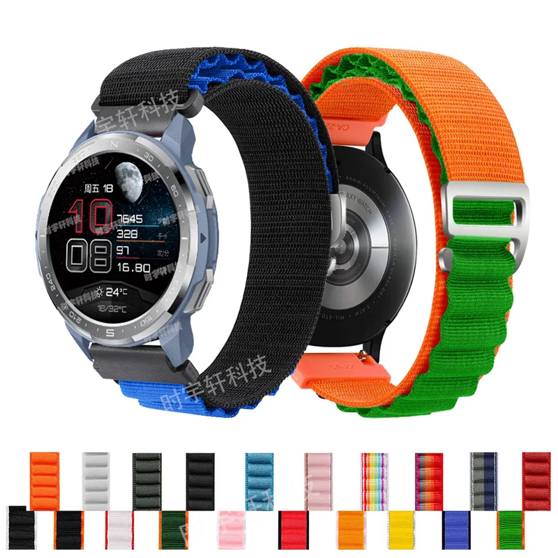 Correa de nailon para reloj inteligente, pulsera deportiva de 22mm para Honor Watch GS Pro, Honor Magic 2 de 46mm/GS 3/Huawei GT 3 GT 2
